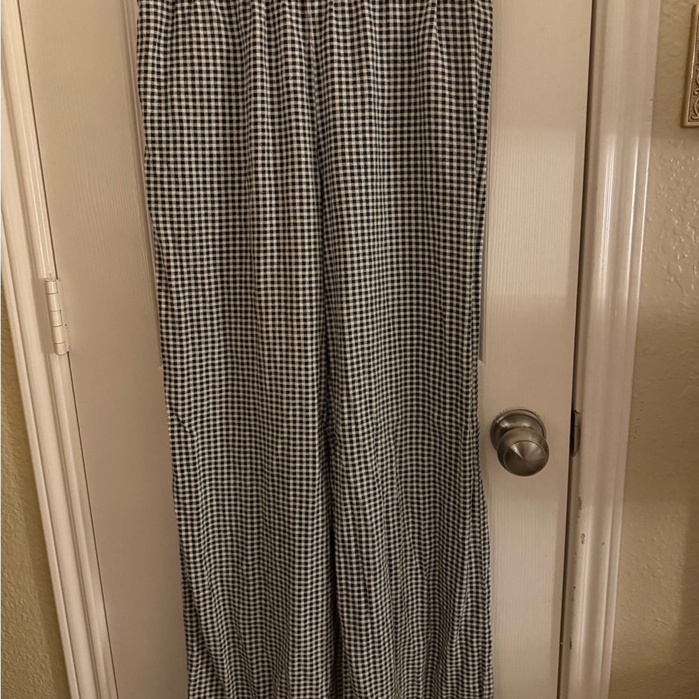 a new day Black and White Gingham Pants